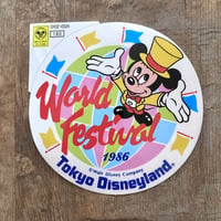 Disney　World Festival 1986 Sticker/ディズニー　ワールドフェスティバル1986　ステッカー/230913−11