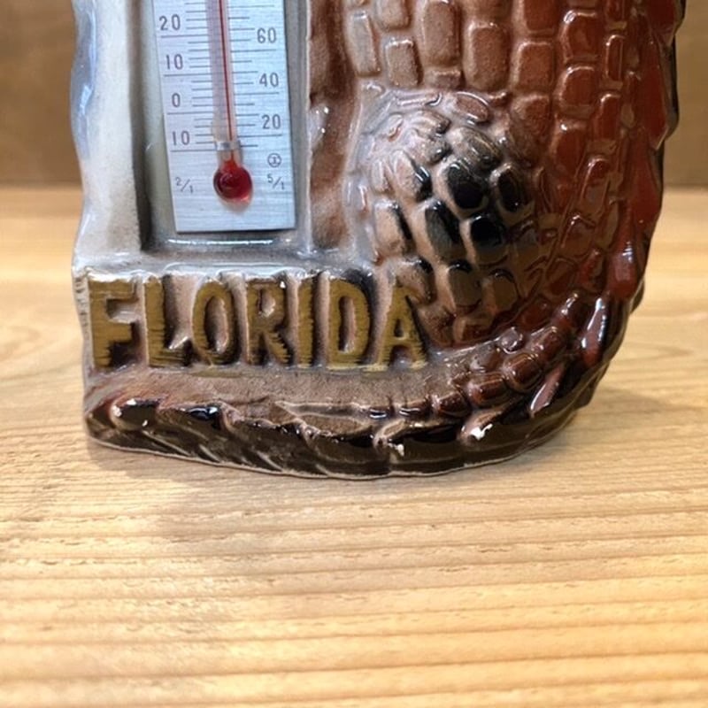 Alligator Ceramic Thermometer/ワニの陶器製温度計/220828−