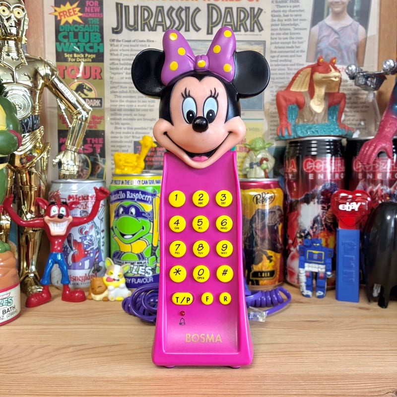 楽天市場】ミニーマウス 電話の通販 ミニーキャラクター電話 ミニー 受話器