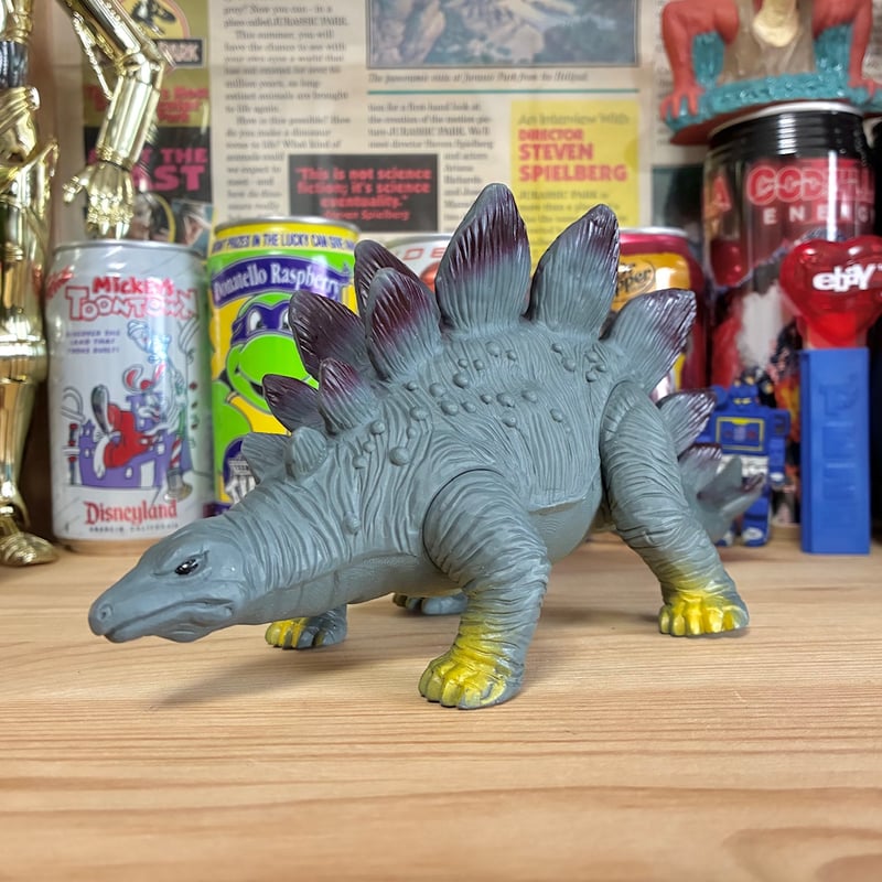 マルサン製（？） ステゴザウルス ソフビ フィギュア 恐竜 マルサン 恐竜100万年 ステゴザウルス スタンダードサイズ