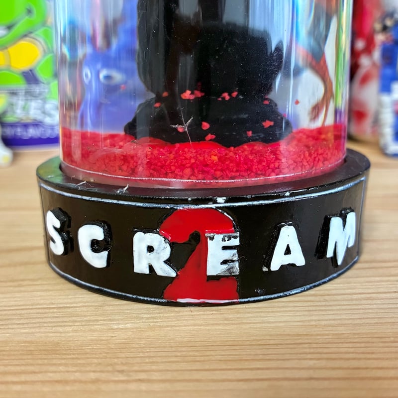 スクリーム ゴーストフェイス ディスプレイ 置物 タグ付き #8869 映画 コレクション Scream 札幌市 屯田店 ゴーストフェイスのポップコーンバケツとタンブラー、ゲットできたんだ