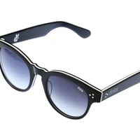 ug.xredi'FLITZ'model col.3black.white frame／grey gradation lens