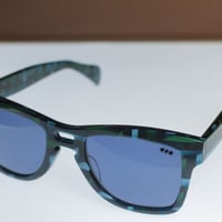 kush 80's pattern series /green/blue