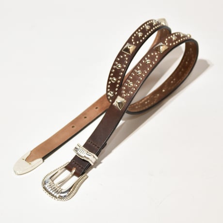 25mm WESTERN BELT -U.K silver studs-