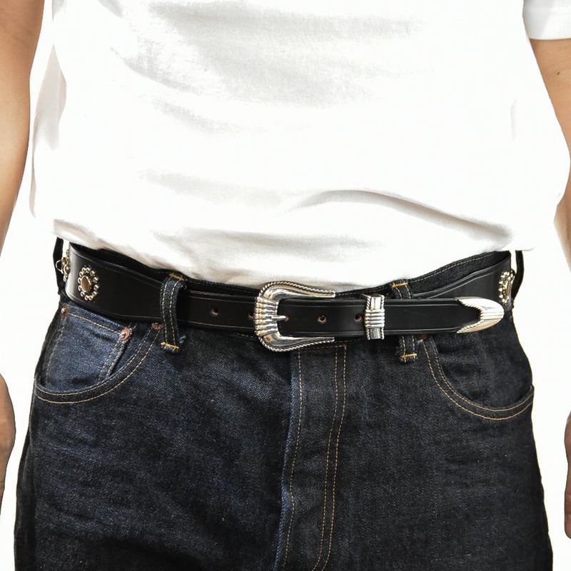 25-40mm WESTERN BELT -stone studs- | the wonder