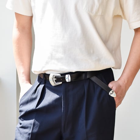 25mm MARFA LONG LEATHER BELT -U.K-