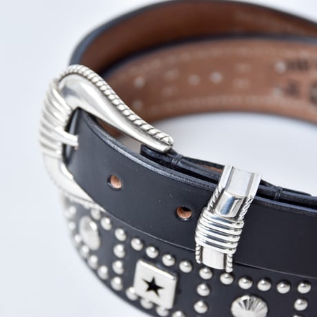 25-40mm WESTERN BELT -U.K star studs-
