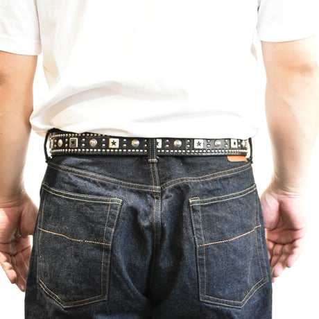25-40mm WESTERN BELT -U.K star studs-