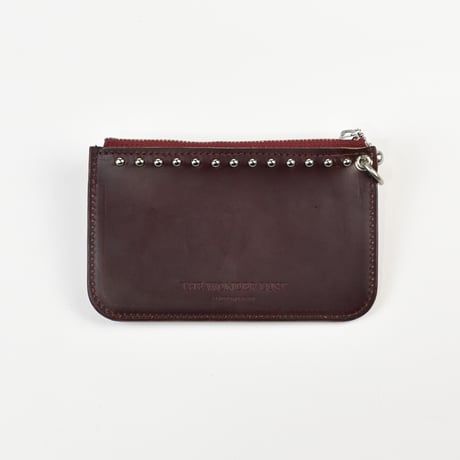 SHELL & STUDS UTILITY POUCH -chrome excel-