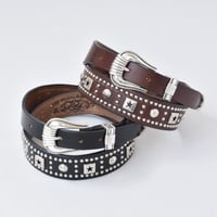 25-40mm WESTERN BELT -U.K star studs-