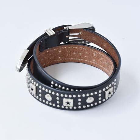 25-40mm WESTERN BELT -U.K star studs-