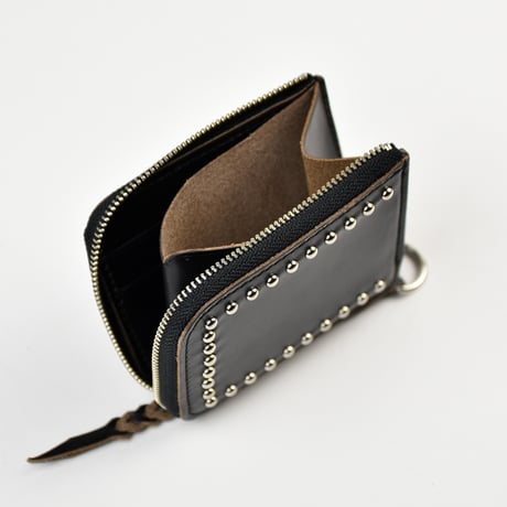 STUDS L-ZIP MINI WALLET