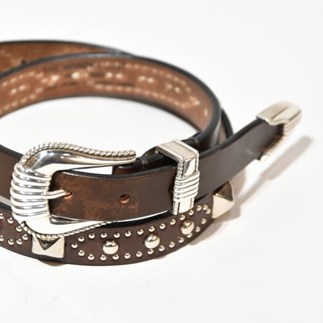 25mm WESTERN BELT -U.K silver studs-