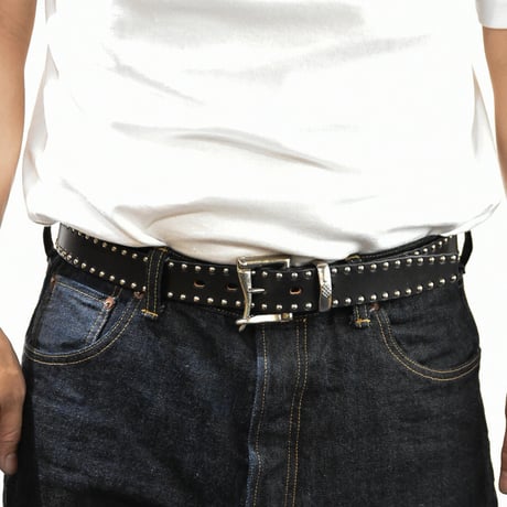 33mm QR BELT -U.K silver studs-