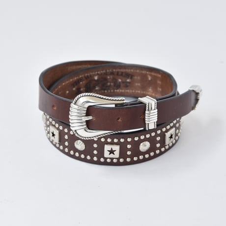 25-40mm WESTERN BELT -U.K star studs-