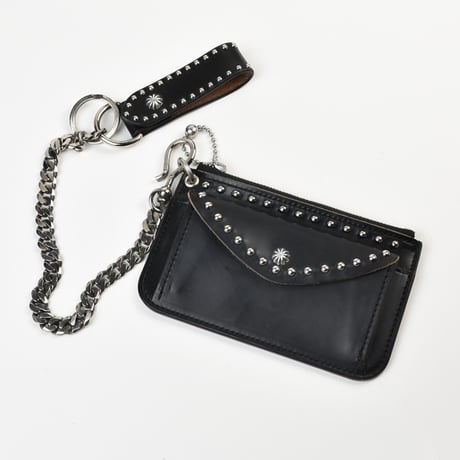 SHELL & STUDS WALLET CHAIN