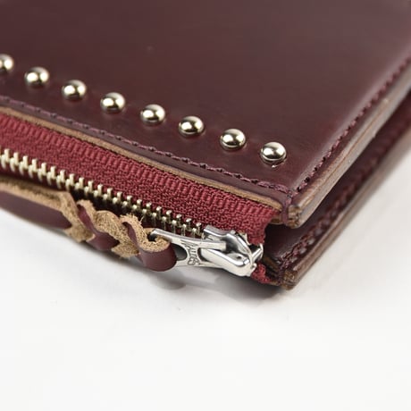 STUDS L-ZIP MINI WALLET