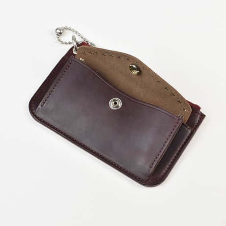 SHELL & STUDS UTILITY POUCH -chrome excel-