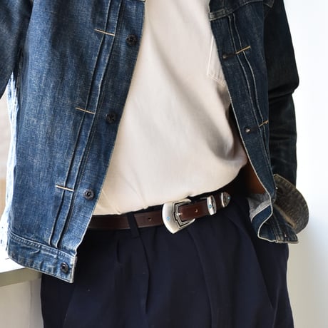 25mm MARFA LEATHER BELT -U.K-
