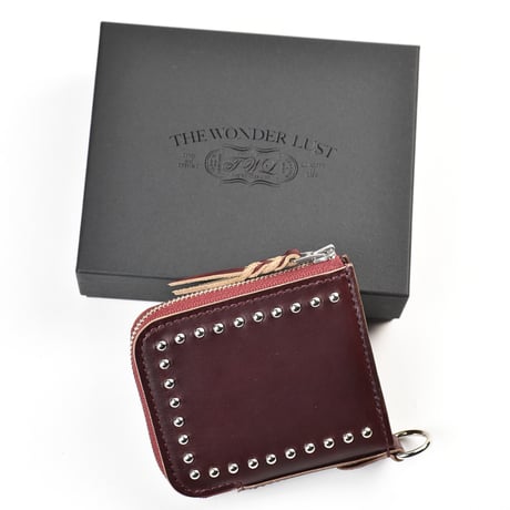 STUDS L-ZIP MINI WALLET