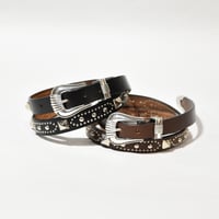 25mm WESTERN LONG BELT -U.K silver studs-