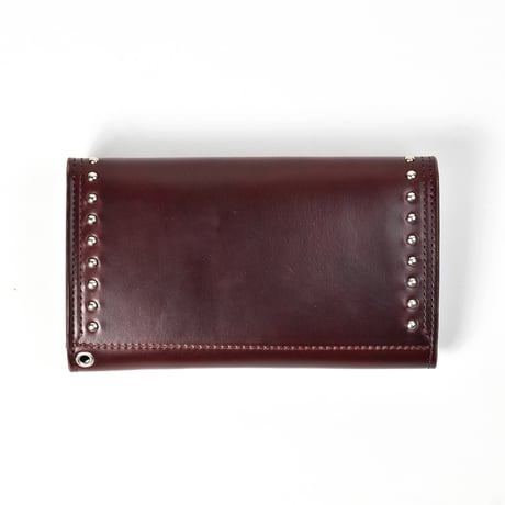 SHELL & STUDS WEAVE TRUCKER WALLET