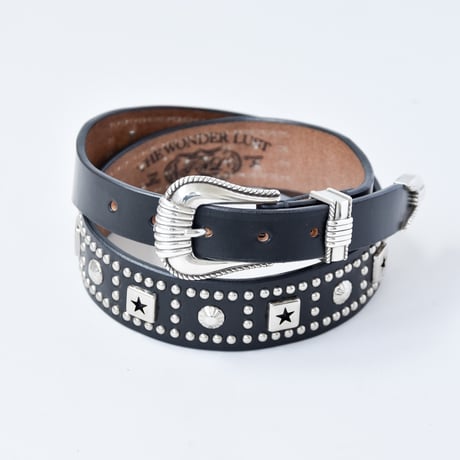 25-40mm WESTERN BELT -U.K star studs-
