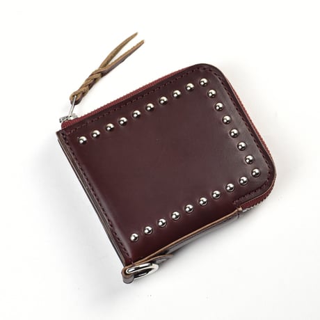 STUDS L-ZIP MINI WALLET