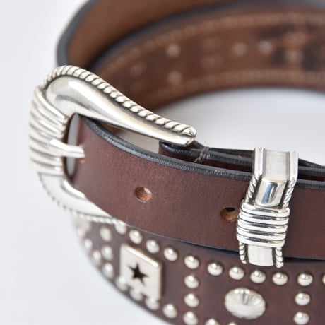 25-40mm WESTERN BELT -U.K star studs-