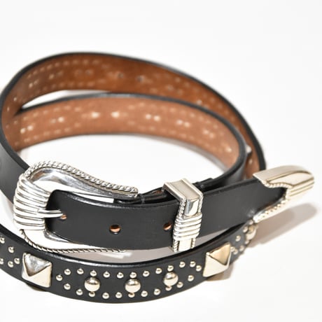 25mm WESTERN BELT -U.K silver studs-