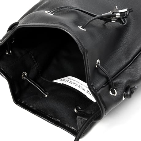 STAR DRAWSTRING BAG -goat smoorth-