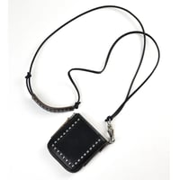 STUDS L-ZIP MINI WALLET -with strap-