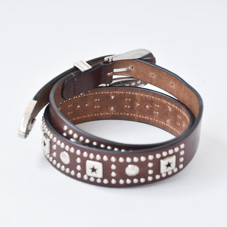 25-40mm WESTERN BELT -U.K star studs-