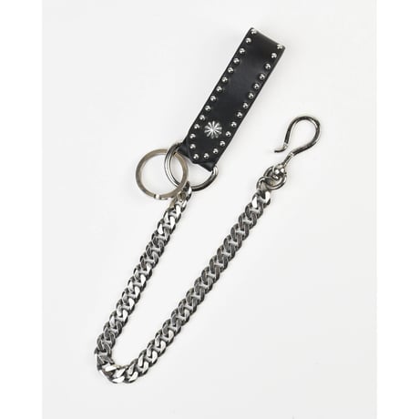 SHELL & STUDS WALLET CHAIN
