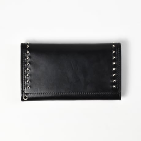 SHELL & STUDS WEAVE TRUCKER WALLET