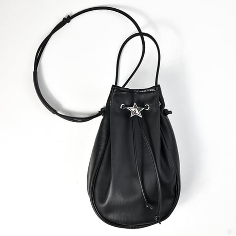 STAR DRAWSTRING BAG -goat smoorth-