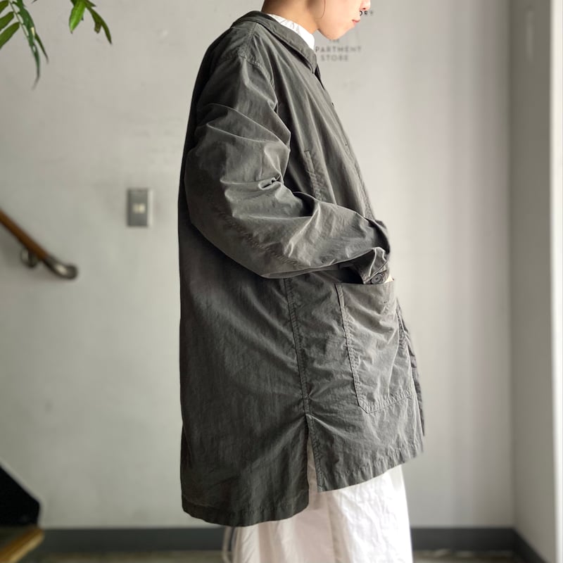 FIRMUM / ナイロン タッサー カバーオール / Elephant grey / XS FIRMUM / ナイロン タッサー カバーオール / Elephant grey / XS