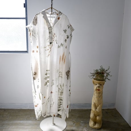 ASEEDONCLÖUD / assimilate plants dress / plants memories print / S