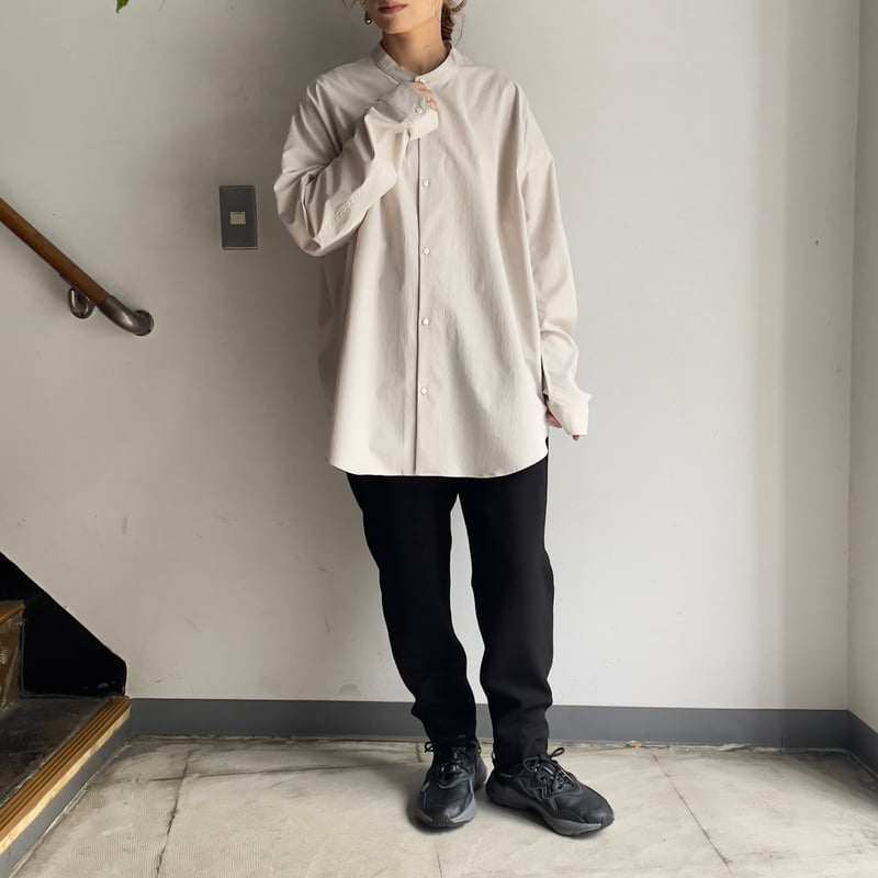 NO CONTROL AIR ストレッチポリエステル マオカラーシャツ NO CONTROL AIR ストレッチポリエステル マオカラーシャツ