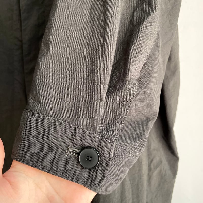 FIRMUM / ナイロンタスラン ボトルネックコート / Dark grey / S FIRMUM / ナイロンタスラン ボトルネックコート / Dark grey / S