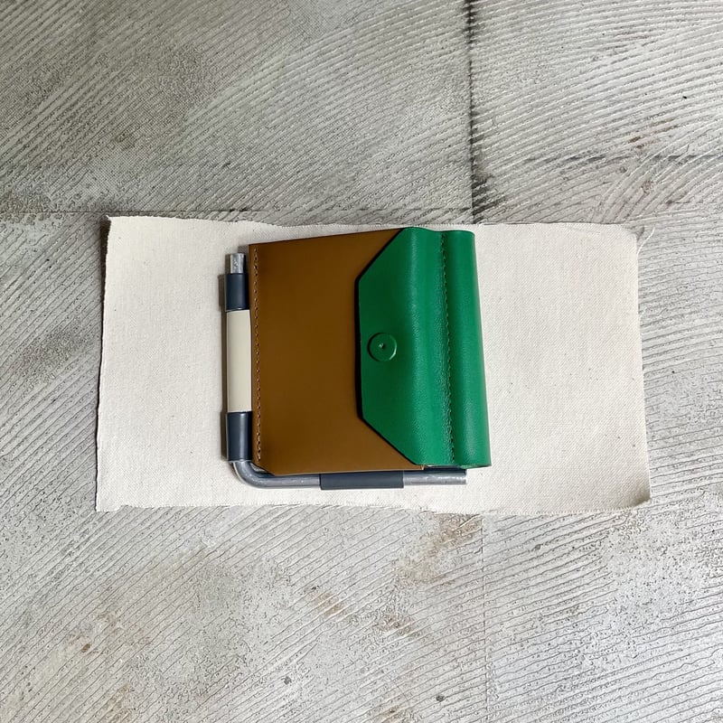 macromauro AL FOLDED WALLET MALTI / GREEN | TH 