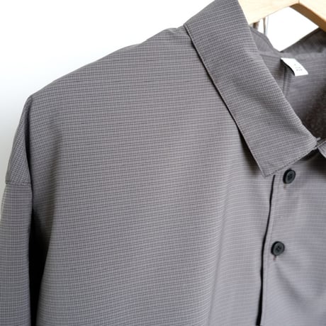 FIRMUM グラフチェックシャツ / grey×black / M