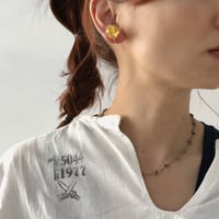 nooca  球イヤリング　16㎜　ミモザ