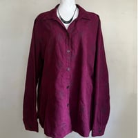 90's polyester flower shirt 389
