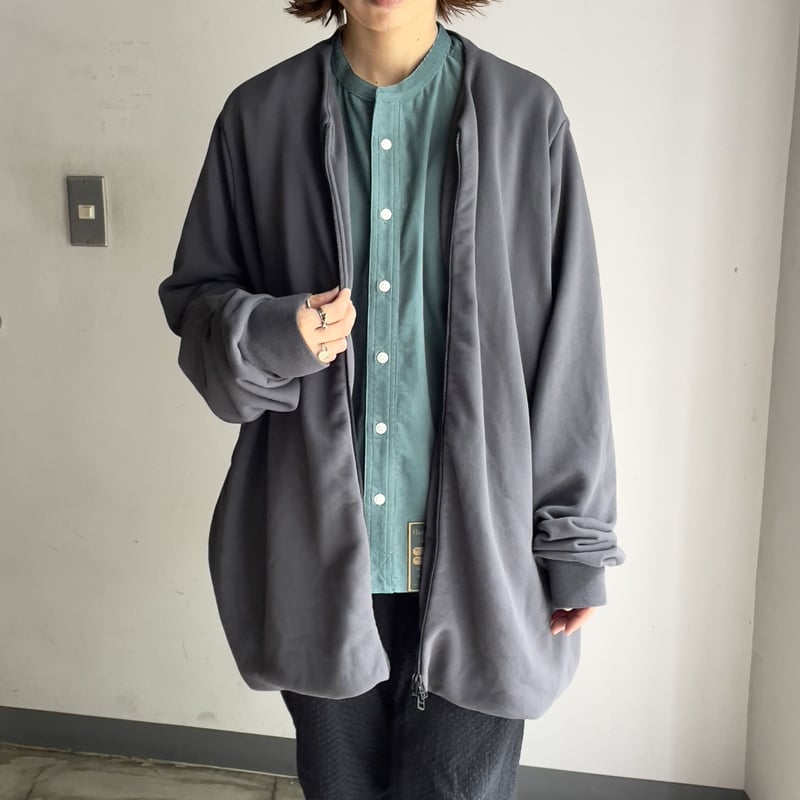 FIRMUM ポリエステル製品染め ジャストサイズカーディガン / black / M  