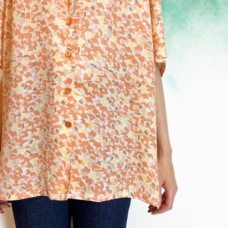 90's polyester shirt 254