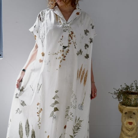 ASEEDONCLÖUD / assimilate plants dress / plants memories print / S