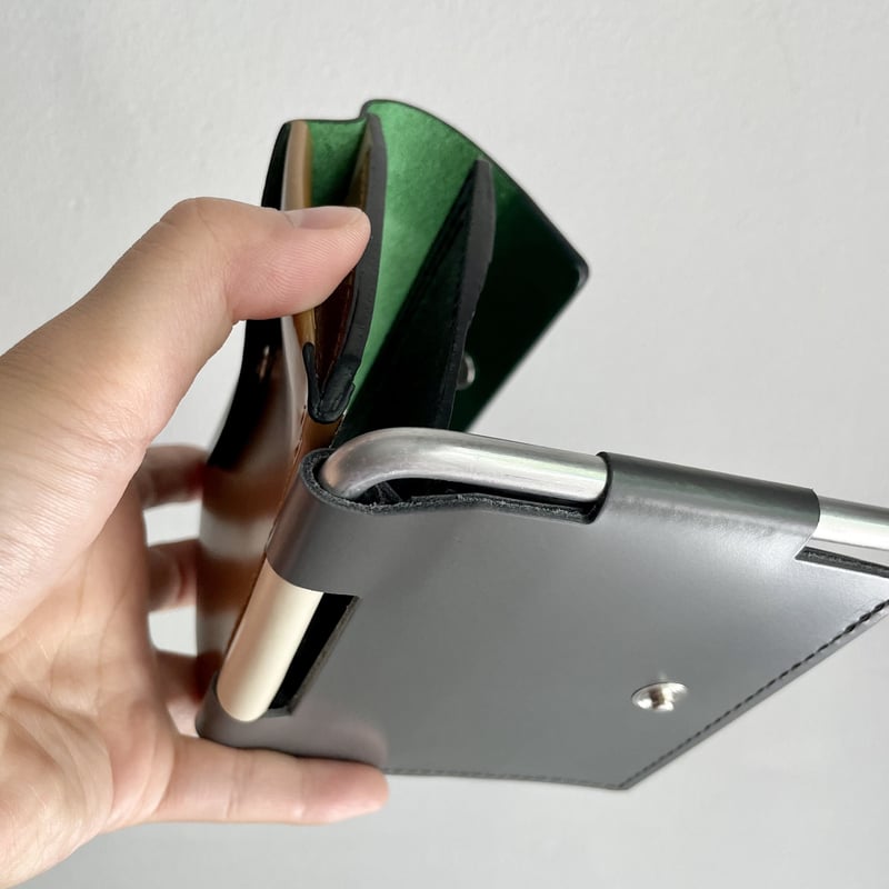 macromauro AL FOLDED WALLET MALTI / GREEN | TH 