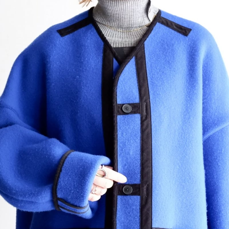 FIRMUMラムウール・バルキーダブルメルトンブルゾン2024AW 新品