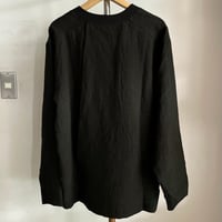 Handwerker / crew neck shirt / linen / black / M